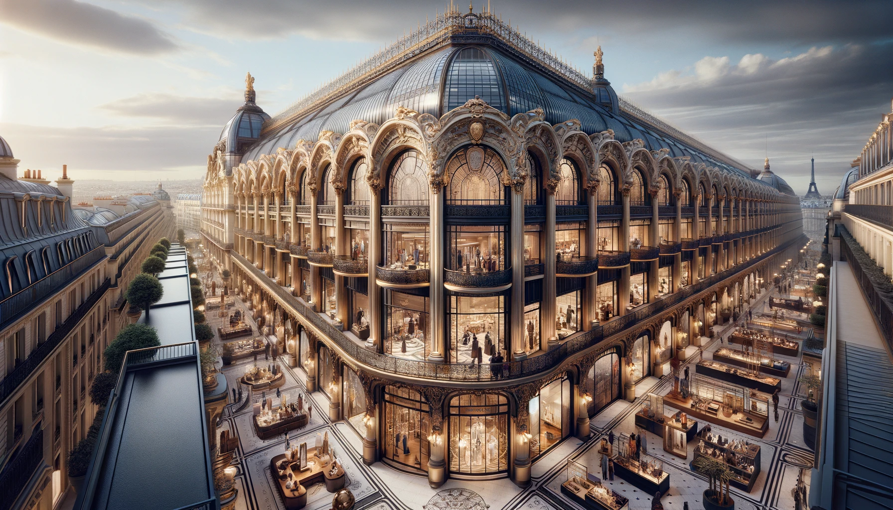 The historic Galeries Lafayette department store in Paris.